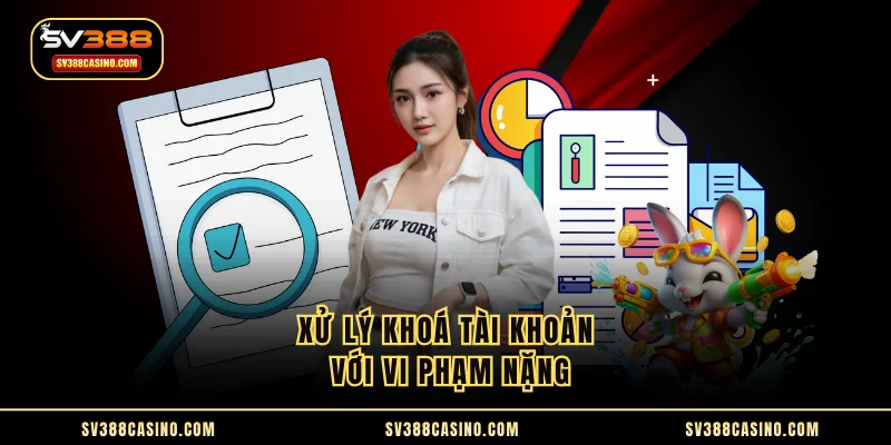 Xử lý khoá tài khoản với vi phạm nặng